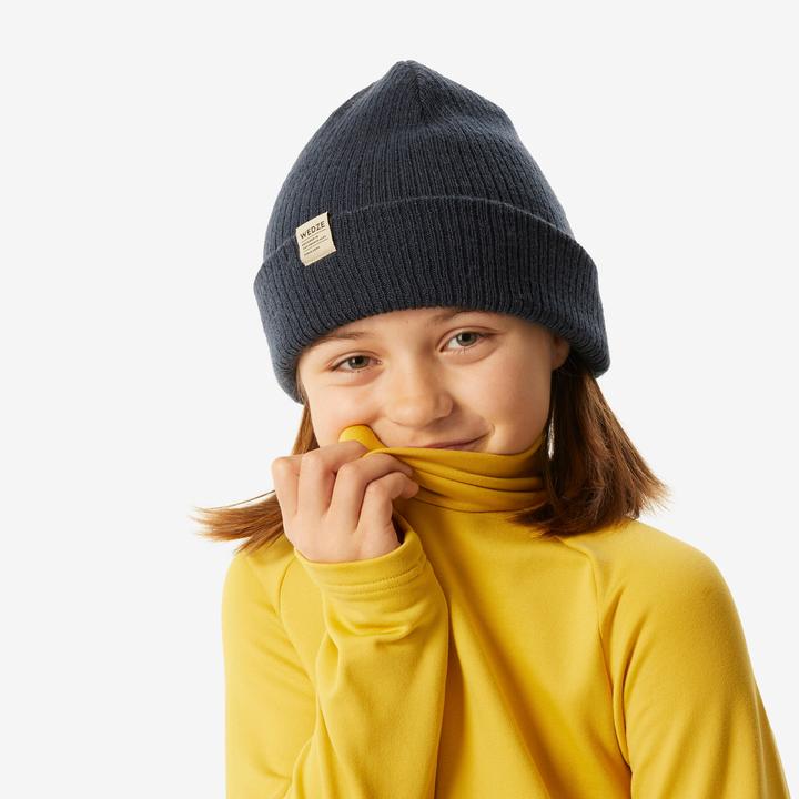 Produktbild Wedze Skiunterwäsche Funktionsshirt Kinder hoher Kragen - BL 500 gelb (128)