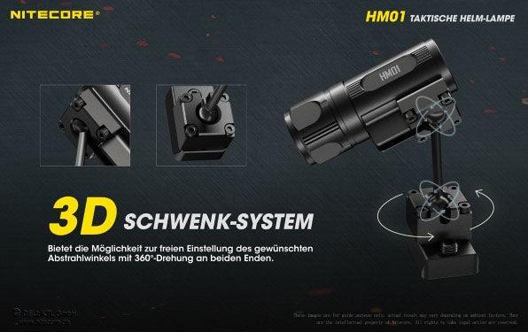 Produktbild Nitecore HM01 - taktische Helmlampe (0.85 cm, 320 lm)