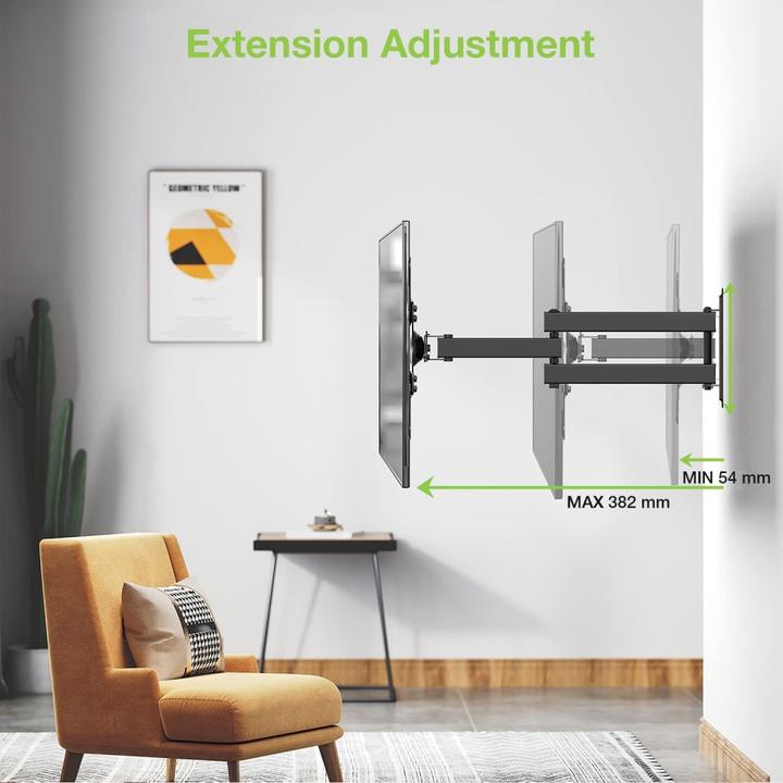 Immagine prodotto Techly Staffa per TV LCD - Nero - Dimensioni dello schermo: 33-76.2 cm (13"-30") (Muro, 15 kg, 13" - 30")