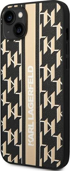 Image du produit Karl Lagerfeld KLHCP14SPGKLSKW iPhone 14 6.1 "étui rigide marron / marron à rayures Monogram (Apple iPhone 14)