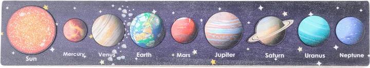 Activity Board Baby Wooden Teaching Aid Science Cognition Jigsaw Puzzle Universe Solar System Eight Planets
