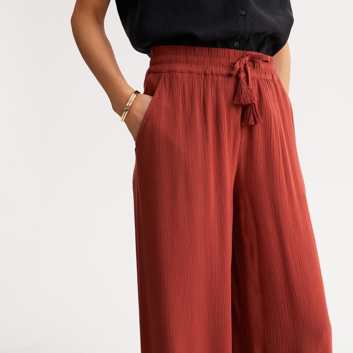 Immagine prodotto Anne Weyburn Weite Hose aus Crepon (42)