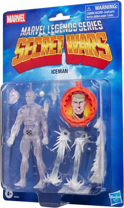 Productafbeelding Marvel Legends Series Secret Wars Ice Man, X-Men retro Marvel Comics actiefiguur om te verzamelen