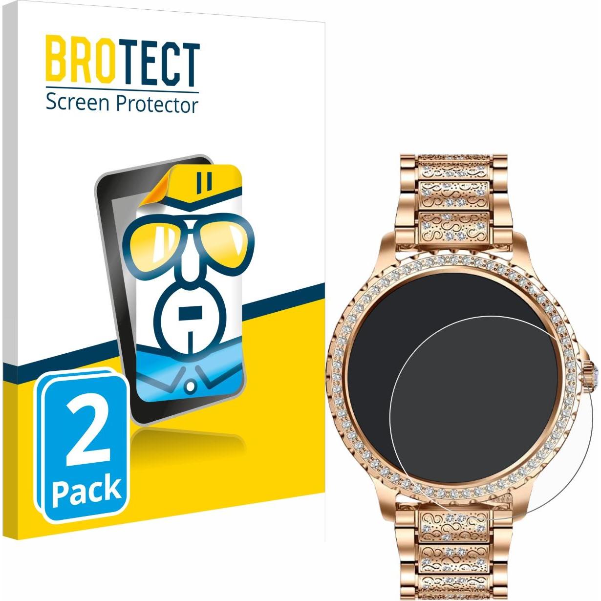 BROTECT Pellicola Trasparente, Pellicola protettiva per smartwatch, Trasparente