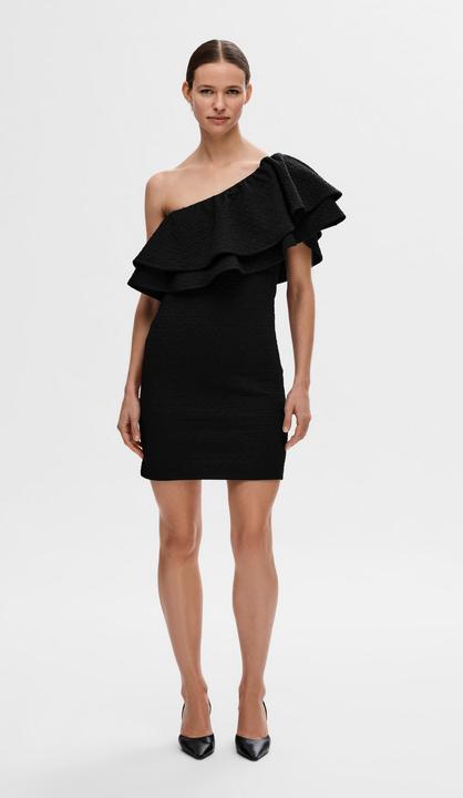 Actual product image Selected One-Shoulder Mini Dress (S)