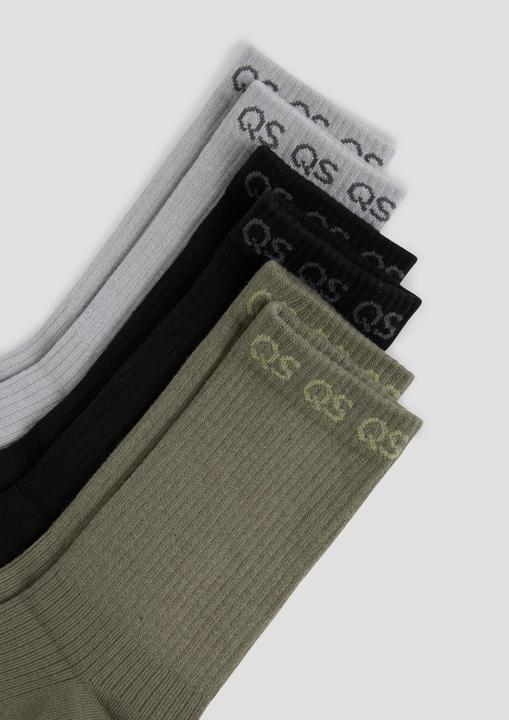 Produktbild s.Oliver Socken Socken mit Colour Blocking im 3er-Pack (3er Pack, 39 - 42)