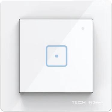 Tech, Lichtschalter + Storenschalter, Kabelgebundener einpoliger Schalter Weiss FS-01M Controller