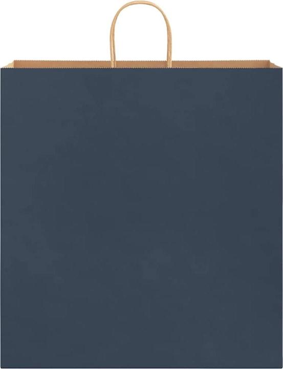 Actual product image vidaXL Kraft paper bags 50 pcs. with handle blue 45x17x48 cm paper bag (Gift bag, 50 x)