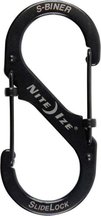 Produktbild Nite Ize Karabiner S-Biner SlideLock #4 Edelstahl Schwarz (LSB4-01-R3)