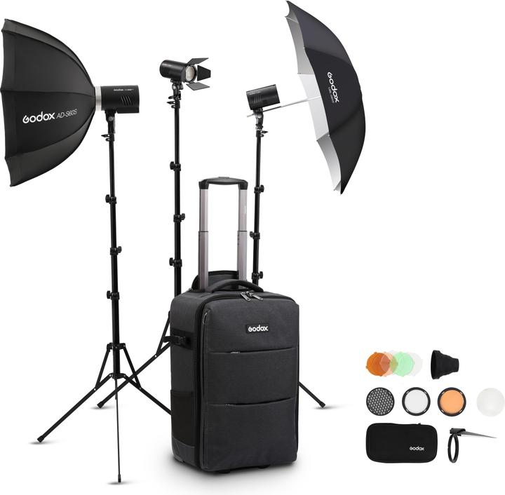 Productafbeelding Godox Drie-lichtset AD-K1 (300 W, Stel)