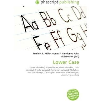 Lower Case, Fachbücher von Agnes F. Vandome, Frederic P. Miller, John McBrewster