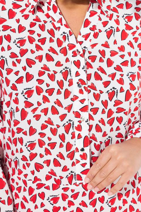 Produktbild Miamoda Bluse, A-Linie, Herz-Muster (52)