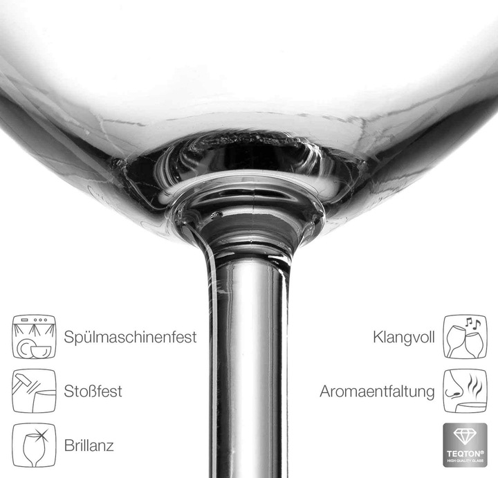 Actual product image Leonardo Rotweingläser geeicht Daily Gastro-Edition (20 cl, 6 Glasses, Red wine glasses)