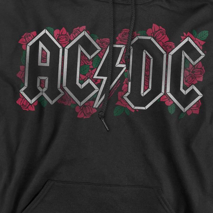 Immagine prodotto AC/DC Felpa con Cappuccio Logo Rose Uomo (XL)
