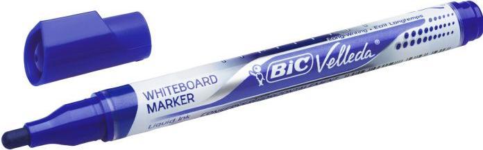 Actual product image Bic Velleda Whiteboard Marker (Light blue, Lilac, Rose, Dark Blue, 4.20 mm)