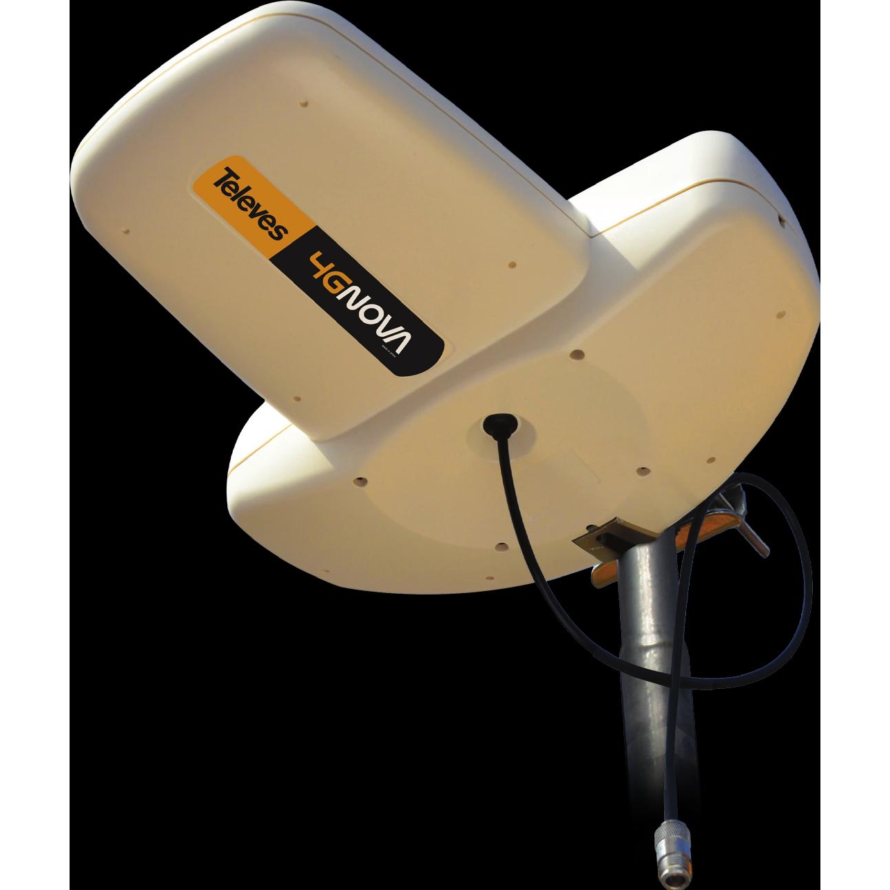 Thumbnail - Televes 4GNOVA - 7 dBi - 1.7 - 2.7 GHz - 50 Ohm - SMA - IP53 - 150 km/h (7 dB, LTE), SAT Spiegel + SAT Antennen, Weiss