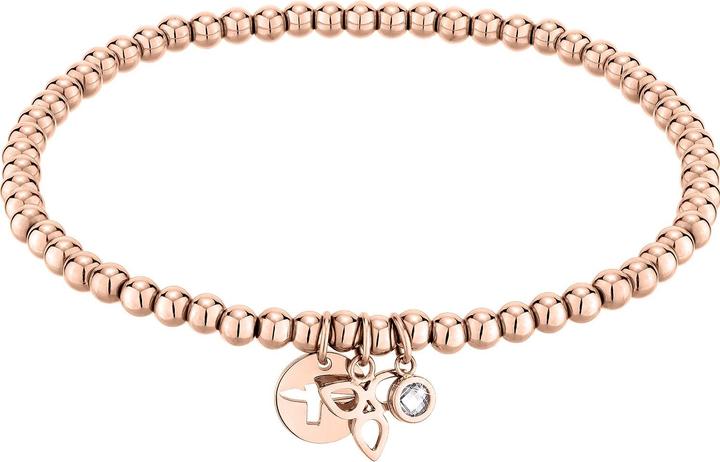 Tamaris Fashion bronze beaded bracelet with pendants TJ-0012-B-17 (L) (17 cm, Edelstahl)
