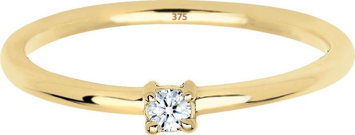 Image du produit Elli DIAMONDS Bague de fiançailles diamant 0.06 ct. 375 or jaune (54, 375/9 K)