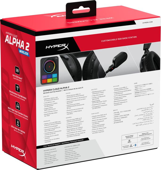 Actual product image HyperX Cloud Alpha 2 - Wireless Gaming Headset (Wireless)