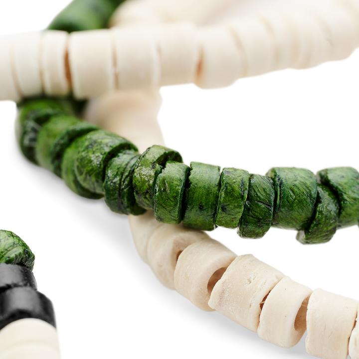 Image du produit Lucleon Nythron (22 cm, des teintes grises et blanches, Perles de noix de coco vertes)