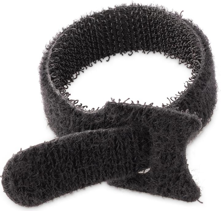 Produktbild StarTech com 6in Hook and Loop Cable Ties - 50 Pack - Black - Reusable Cable Straps - Adjustable and (Klettkabelbinder, 150 mm, 50 Stk.)