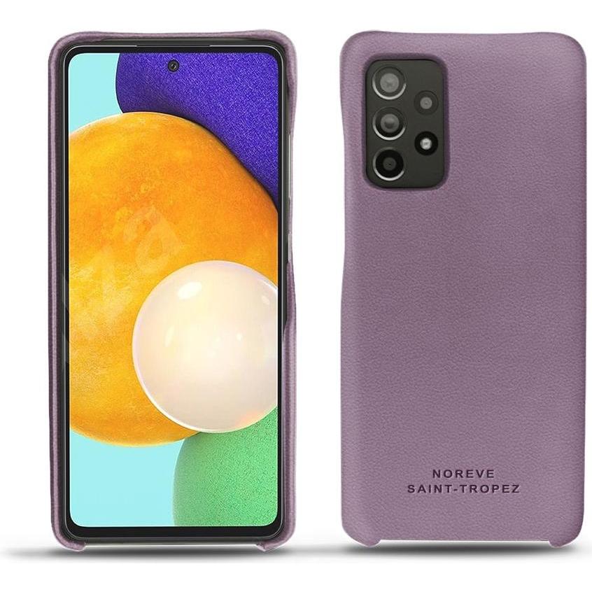 Noreve Lederschutzhülle (Samsung Galaxy A52), Smartphone Hülle, Violett
