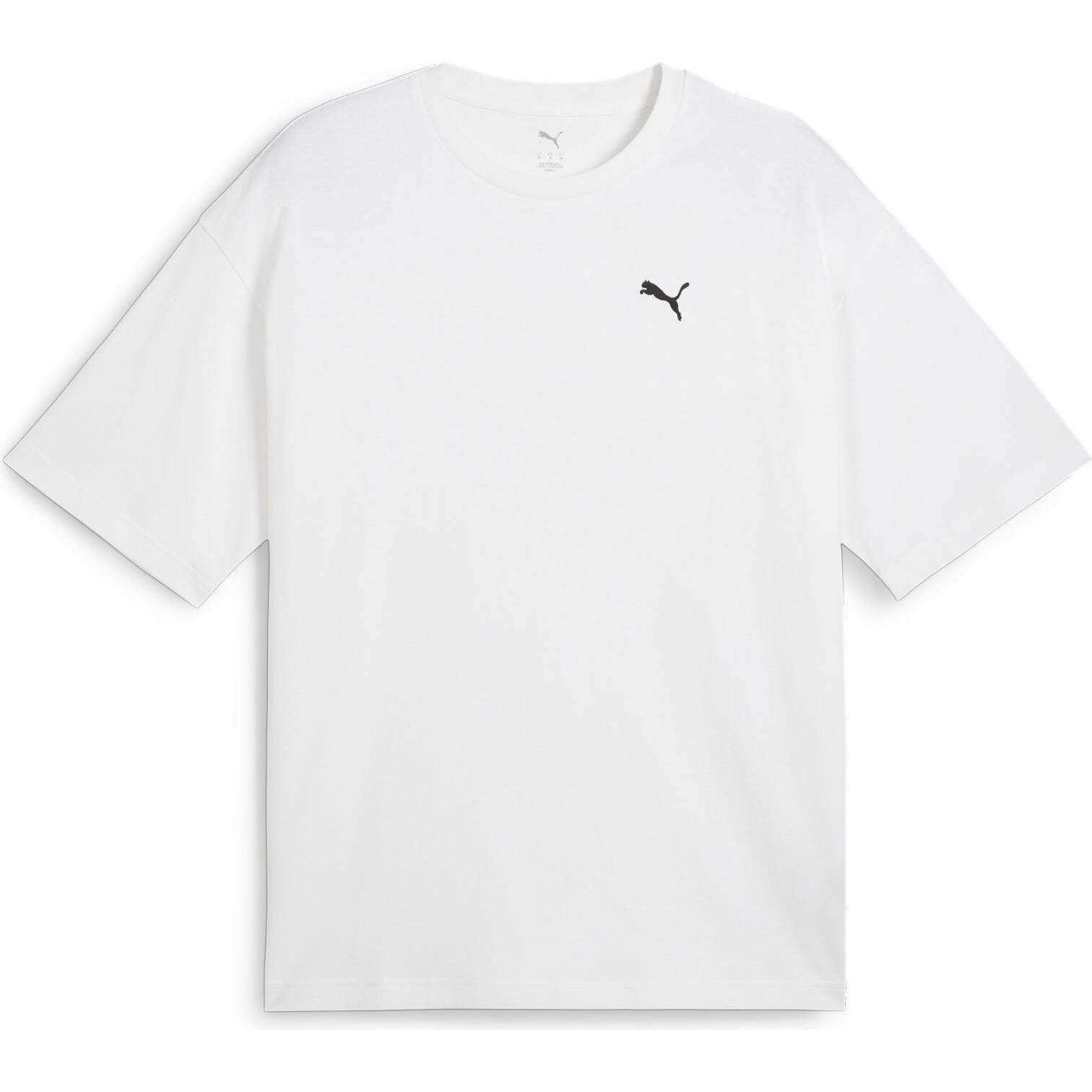 Puma, Herren, Sportshirt, WARDROBE ESS Oversized Tee (M), Weiss, M