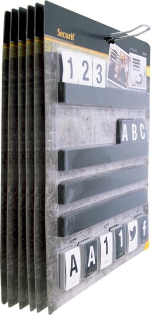 Produktbild Securit Buchstabenleiste schwarz (1.5 x 35.5 x 30 cm)