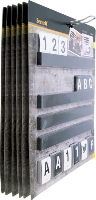 Produktbild Securit Buchstabenleiste schwarz (1.5 x 35.5 x 30 cm)