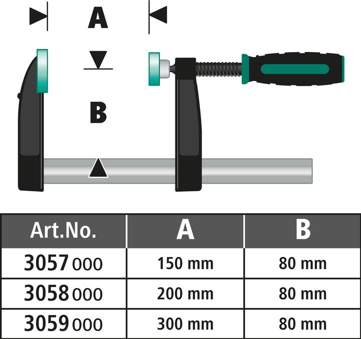 Immagine prodotto wolfcraft 1 SC - Morsetto a vite 80/150mm (150 mm)