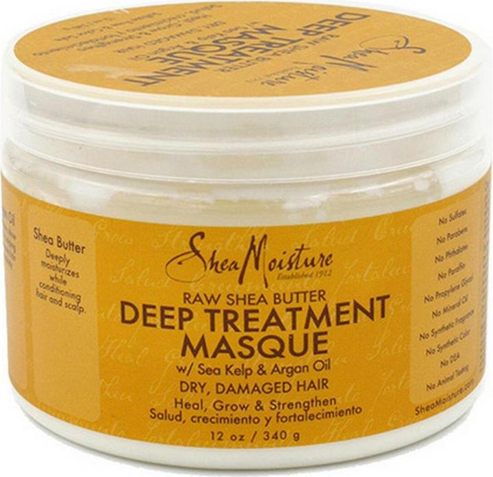 Immagine prodotto Shea Moisture Maschera di trattamento profondo al burro di karitè crudo da 355 ml (354 ml)
