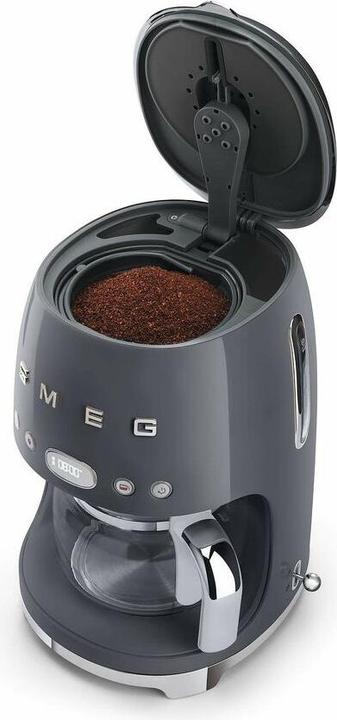 Image du produit Smeg DCF02GREU 50's Style, 10 tasses, écran LED, slate grey
