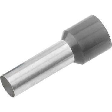 Cimco, Kabelverbindung, 18 2320 Aderendhülse 1 x 0.75 mm² 10 mm Teilisoliert Grau 100 St.