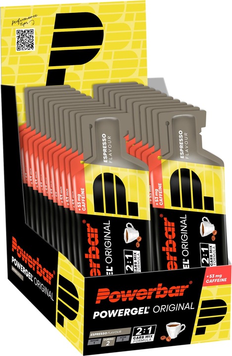 Actual product image Powerbar PowerGel Original (Espresso, Caffeine, 24 pcs., 984 g)