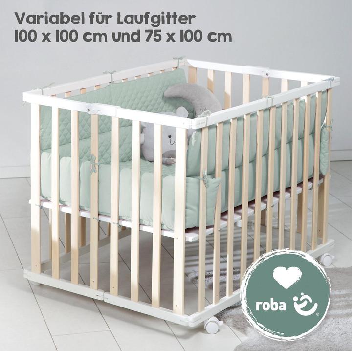 Produktbild Roba Universal-Laufgittereinlage Style Frosty green (96 cm, 96 cm)