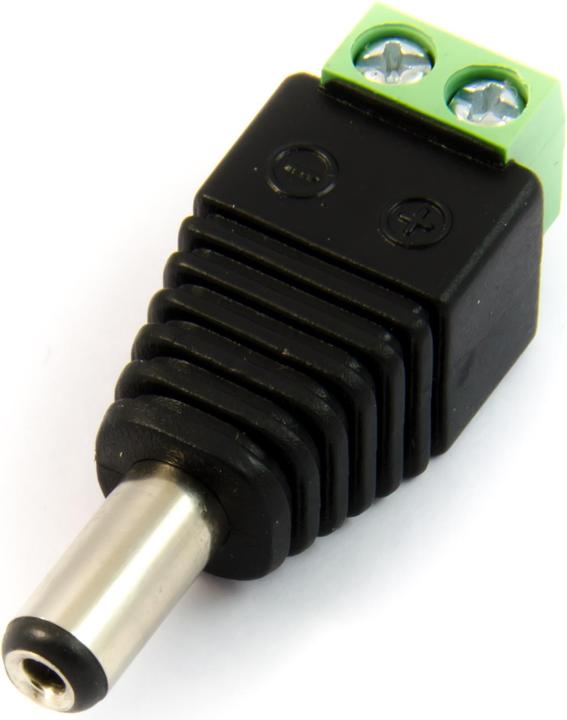 Purecrea DC connector Male Barrel Jack 5.5mm / 2.1mm with screw terminals