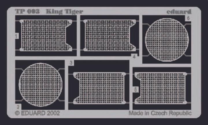 Produktbild Eduard Fotoätzsatz für King Tiger von Tamiya