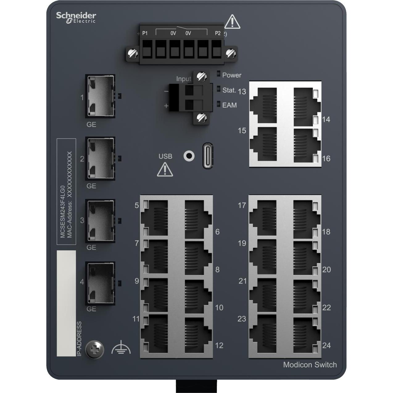 Thumbnail - Schneider Electric MCSESM243F4LG0 (20 Ports), Netzwerk Switch