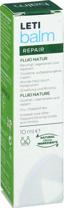 Immagine prodotto Leti balm Fluid Natur - Schützender Nasen- und Lippenbalsam bei trockener und rissiger Haut mit natü (10 ml)