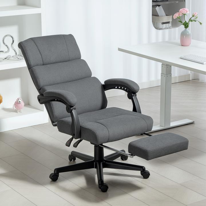 Produktbild Homcom Bürostuhl Polyester Dunkelgrau