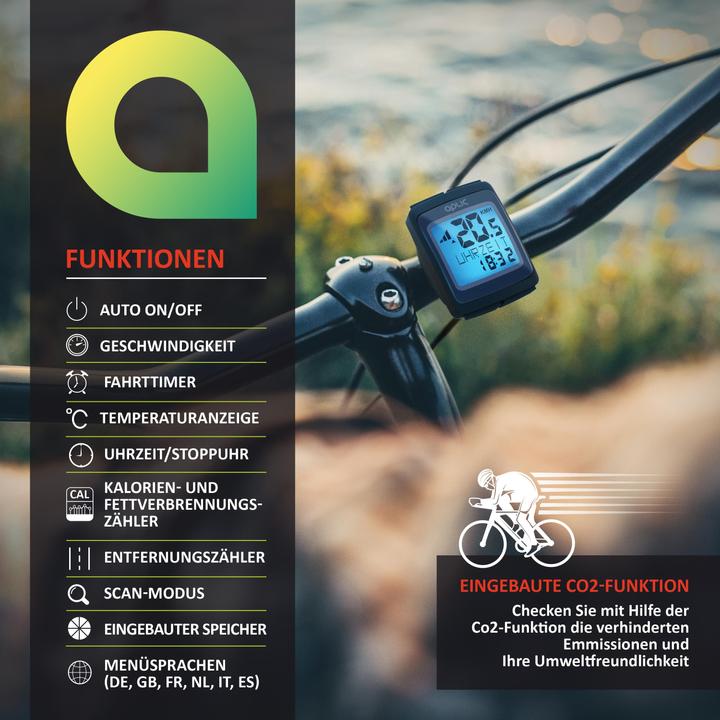 Actual product image Aplic Wireless Velocomputer