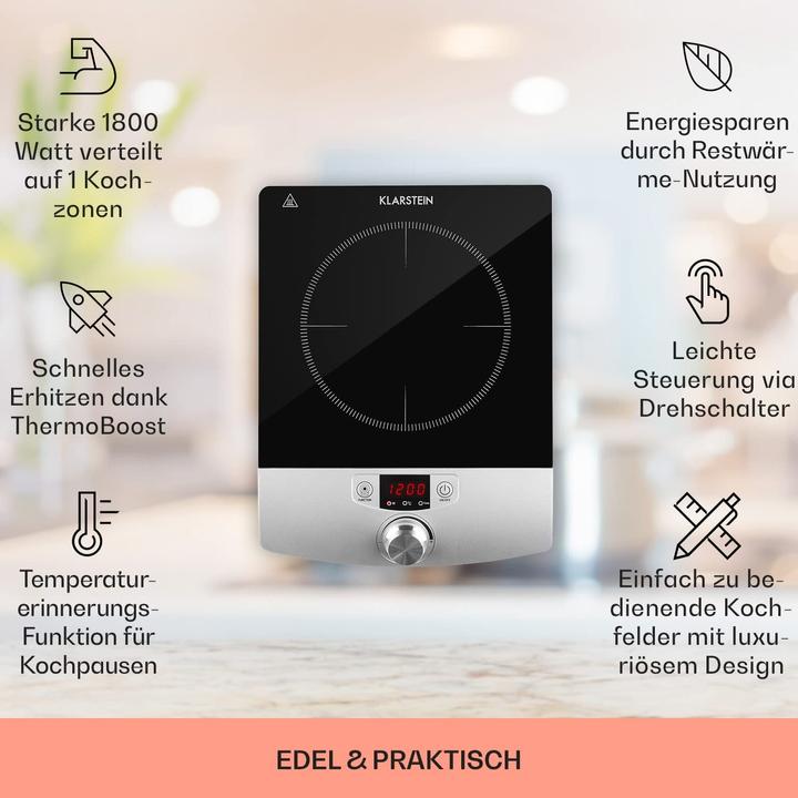 Image du produit Klarstein Plaque de cuisson à induction individuelle