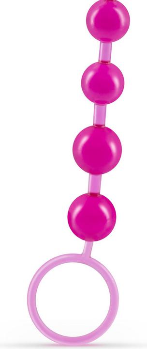 Actual product image Crushious Basic Anal Beads - 10 Bead Chain - Pink