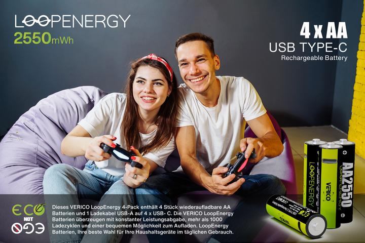 Produktbild Verico LoopEnergy AA (4 Stk., AA, 1700 mAh)