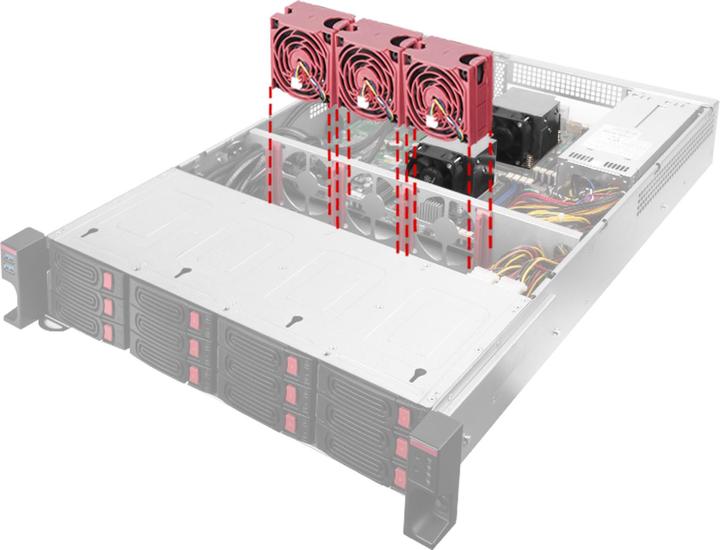 Image du produit Silverstone RM22-312 Boîtier de serveur rackable, 2U, E-ATX