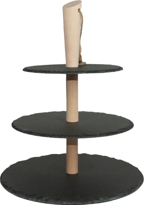 Natura Punto 3-stufige Etagere aus Schiefer