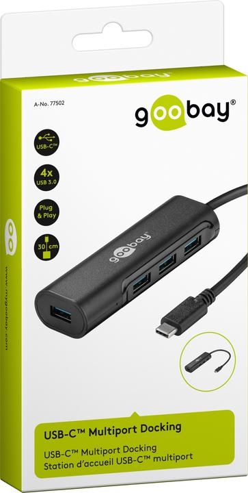 Image du produit Goobay HUB USB-C quadruple (USB-C, 4 Ports)