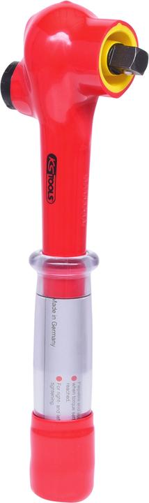 Immagine prodotto KS Tools Chiave dinamometrica 1/2" + isolamento protettivo, testa a cricchetto, reversibile, 2-27 Nm (1/2", 5 Nm, 25 Nm)