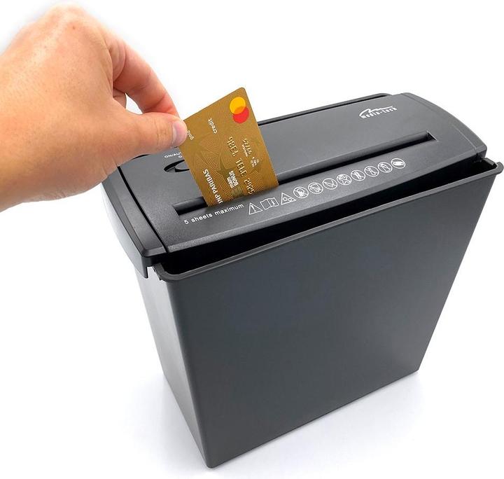 Actual product image Media-Tech Document shredder SHREDDER MT215, paper, foil, CD / DVD, credit cards (Strip cut)