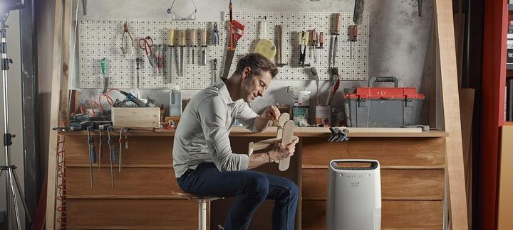 Produktbild De'Longhi Tragbarer Luftentfeuchter mit Trocknungsfunktion und 3-Wege-Filtersystem (12 l/24h)